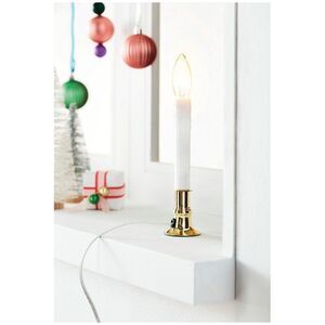 NEW Set of 3 Electric Incandescent Candle Lamps Auto-Sensor On/Off Dusk/Dawn NIB